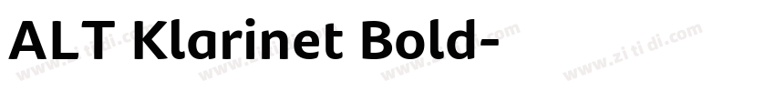 ALT Klarinet Bold字体转换